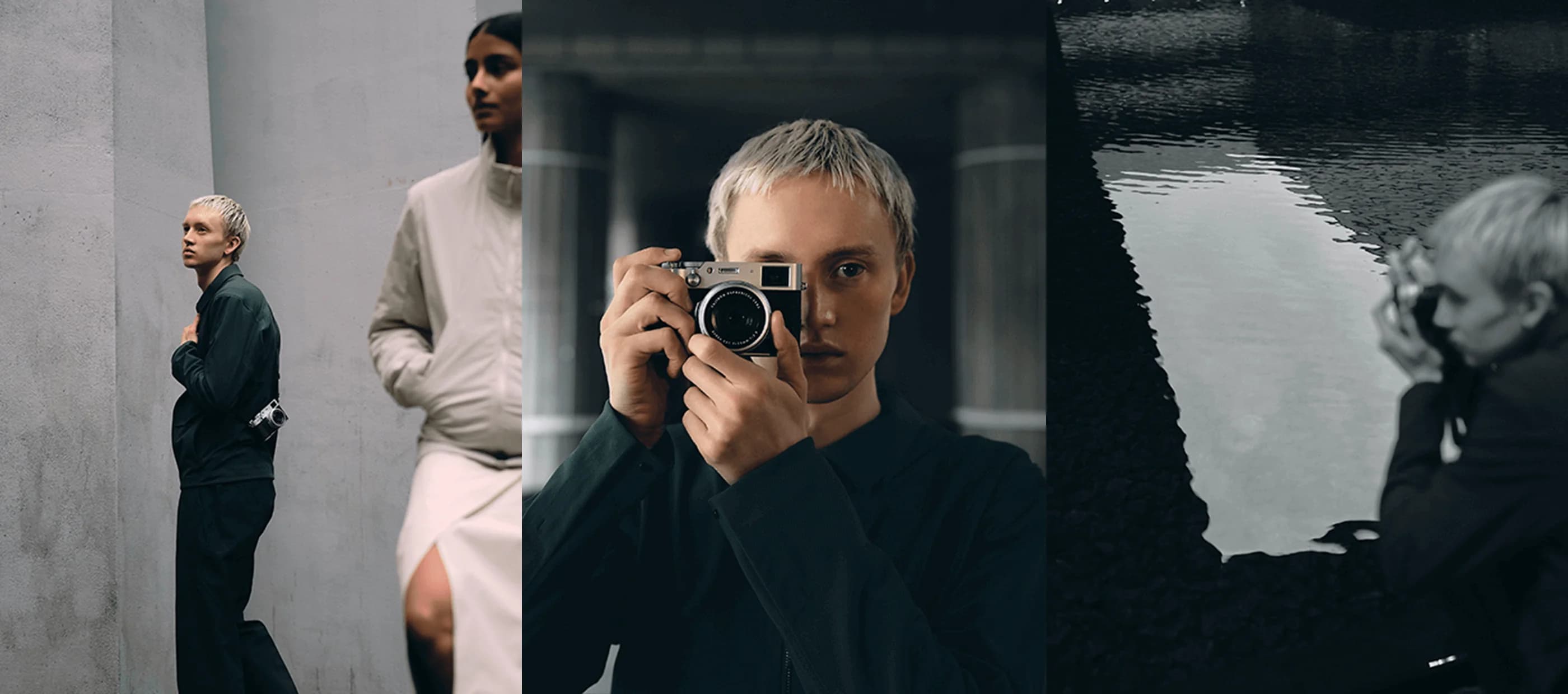 Fujifilm X100VI compact camera in silver, front view