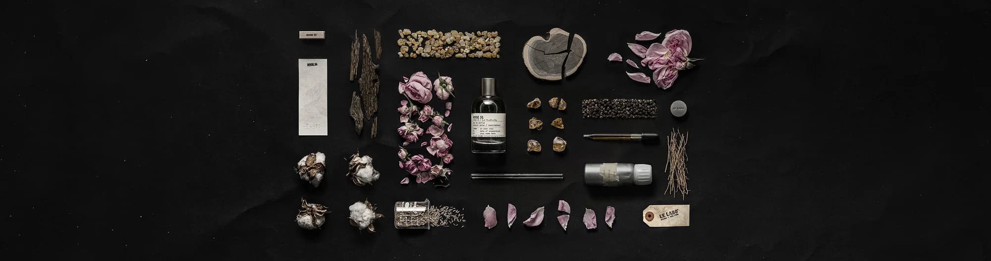 Le Labo Rose 31 Eau de Parfum in 50ml amber-glass bottle with typewriter-style label, front view