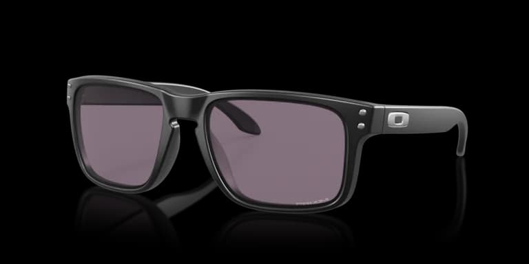 Oakley Holbrook in matte black O Matter with Prizm grey lenses, front view