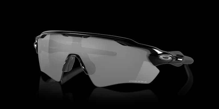 Oakley Radar EV Path in matte black with a single shield lens, front view